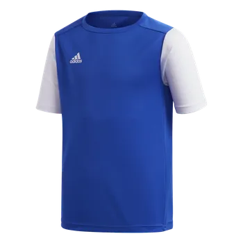 Adidas Teamsport Estro 19 krátký rukáv modrá/bílá UK Junior M