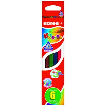 Kresba Pastelky Kores Kolores trojhranné / 6 barev