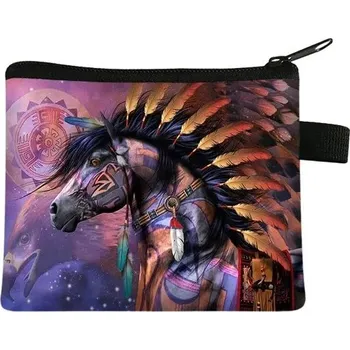 Dětská peněženka s potiskem koně - 023