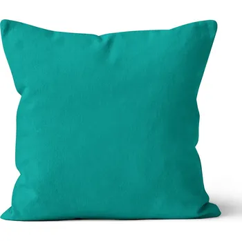 Povlak na dekorativní polštářek Mikroplyšový povlak na polštář 40x40 cm Smaragdový