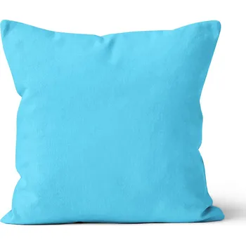 Povlak na dekorativní polštářek Mikroplyšový povlak na polštář 40x40 cm Středně Modrý