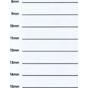 Péče o řasy a obočí Paleta na prodlužování řas s měřítkem | Držák na řasy, Paleta na řasy - 8-15-bílá