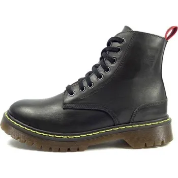 Dámská zimní obuv Selma 8 dírkové černé natural 13D01P2 se zipem OC černá žl.obš., velikost 39