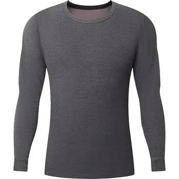 Pánské legíny FANNIFEN Pánské zateplené funkční triko s dlouhým rukávem ZY21460 Barva: Šedá, Velikost: 3XL