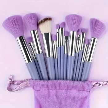 Kosmetický štětec Sada 13 štětců na líčení | Kosmetické štětce - 13zhi fialová