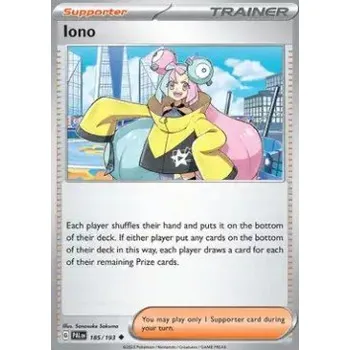 Karetní hra Pokémon PAL 185/193 Iono - Paldea Evolved Stav: Near Mint, Verze: NORMAL