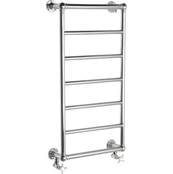 Radiátor SAPHO UNO retro otopné těleso 493x951mm, 415 W, leštěná nerez NR816