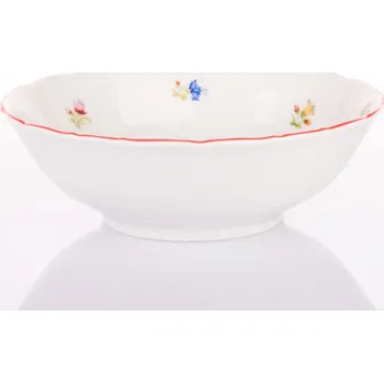 Thun Rulak Zettlitz Mísa kompotová, 19 cm, házenka s červeným proužkem, Thun RZ