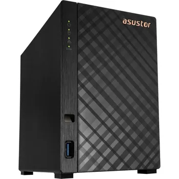 Asustor NAS AS1102TL 2x 3,5" SATA/ Realtek RTD1619B, Quad Core 1.7 GHz, 1GB, 1GbE x1, USB 2.0 x1, USB 3.2 Gen1 x1