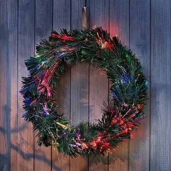 Věnec LED věnec na dveře Colores zelená