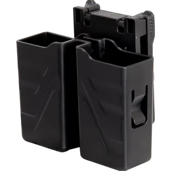 Příslušenství pro sportovní střelbu Pouzdro na 2 pistolové zásobníky - černé 344