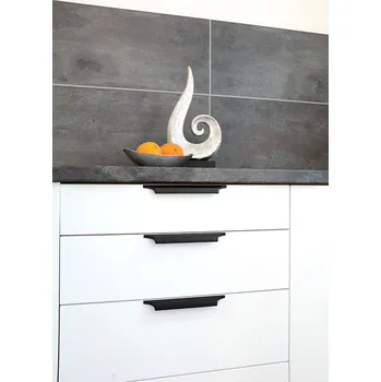 Nábytkové kování Hybridní kovová úchytka SIRO ZN78 218 železo černá patina