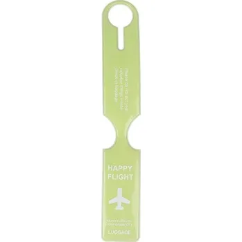 Stylový štítek na kufr - Zelená