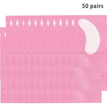 Péče o oční okolí Hydrogelové oční masky pro prodloužení řas | kosmetika, péče o oči - A-50 párů--růžová