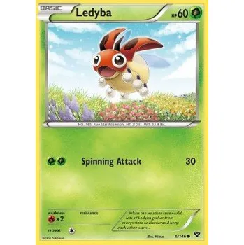 Sběratelská karetní hra Pokémon XY 006/146 Ledyba - XY Stav: Excellent, Verze: NORMAL