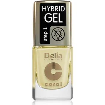 Delia Cosmetics Coral Nail Enamel Hybrid Gel gelový lak na nehty odstín 137 11 ml