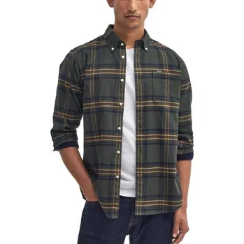 Barbour Portdown Tailored Shirt — Olive