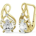 Couple, Honosné visací náušnice Amariel, žluté zlato se zirkony, 585-66-3-0421.0Z00.0.00.001.08