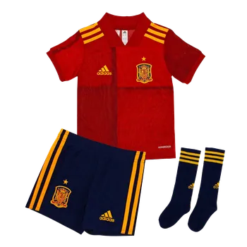 Adidas Španělsko domácí červená/tmavě modrá/zlatá UK Junior L
