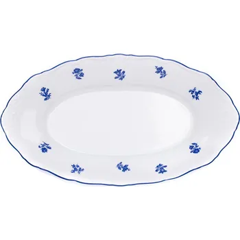 Thun Rulak Zettlitz Mísa přílohová 26 cm, Ophelia modrá házenka, porcelán Thun RZ