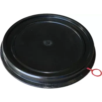 Sud PE VÍKO ČERNÉ VČETNĚ TĚSNĚNÍ K SUDU 220 L (PRUM. VNĚJ. 52CM, VÝŠKA 57 MM)