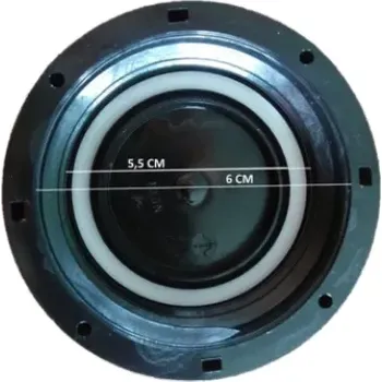 IBC kontejner ZÁSLEPKA WE DN 50 MM ZÁVIT S60x6 ČERNÁ JEDNODÍLNÁ VČETNĚ ALVEOLIT TĚSNĚNÍ