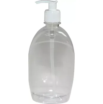 Dávkovač mýdla PET LÁHEV 500 ML TRANSPARENTNÍ DÁVKOVAČ TEKUTÉHO MÝDLA 28/410 BEZ UZÁVĚRU