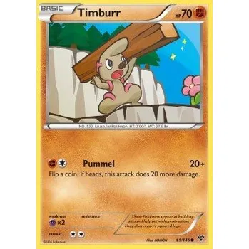 Sběratelská karetní hra Pokémon XY 065/146 Timburr - XY Stav: Excellent, Verze: NORMAL