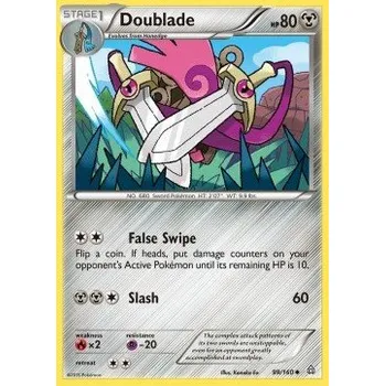 Sběratelská karetní hra Pokémon PRC 099/160 Doublade - Primal Clash Stav: Excellent, Verze: NORMAL