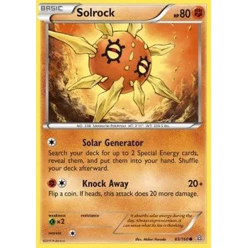 Sběratelská karetní hra Pokémon PRC 083/160 Solrock - Primal Clash Stav: Excellent, Verze: NORMAL