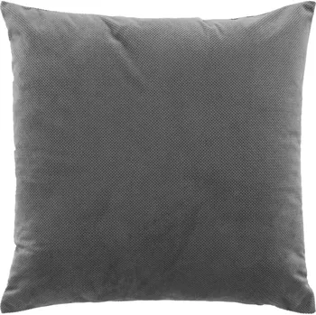 Dekorativní polštářek Douceur d'intérieur Dekorační sametový polštář VELOURIANE, 50 x 50 cm, šedý