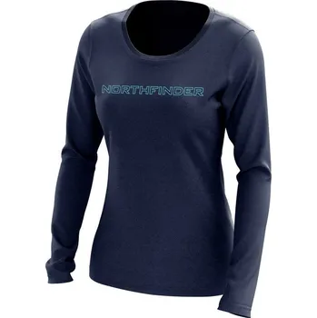 Dámské tričko Northfinder Dámské outdoorové merino triko LEVANNA, modrá, M
