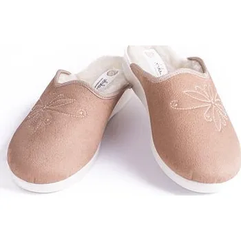 Dámské pantofle Vlnka Dámské pantofle komfort s Merino vlnou béžová velikost obuv dospělí 42