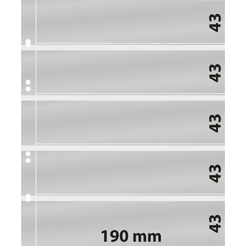 Obal pro sběratelský předmět Lindner Multi Collect - 5 kapes (190 x 43 mm) Varianta: průhledná