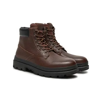 Pánská treková obuv Turistická obuv Björn Borg H700 Hiker High BJ266053AM Hnědá 42