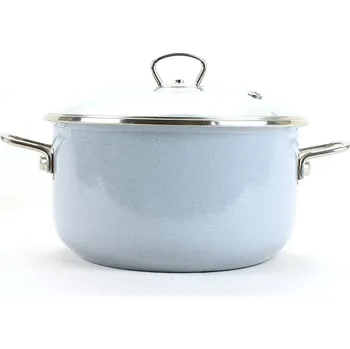 Hrnec Belis Hrnec smaltovaný s poklicí PERMIUM šedomodrý, 20cm, 3,0l