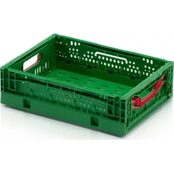 Přepravka na jídlo SKLÁDACÍ PŘEPRAVKA PERFOROVANÁ 400X300X120 MM