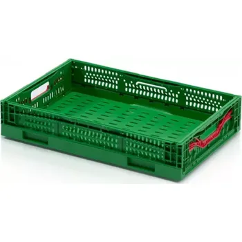 Přepravka na jídlo SKLÁDACÍ PŘEPRAVKA PERFOROVANÁ 600X400X120 MM