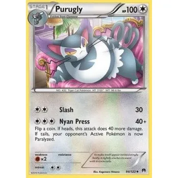Karetní hra Pokémon BKP 094/122 Purugly - BreakPoint Stav: Near Mint, Verze: REVERSE HOLO