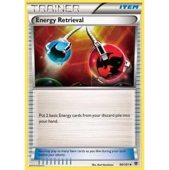 Karetní hra Pokémon PLB 080/101 Energy Retrieval - Plasma Blast Stav: Near Mint, Verze: NORMAL