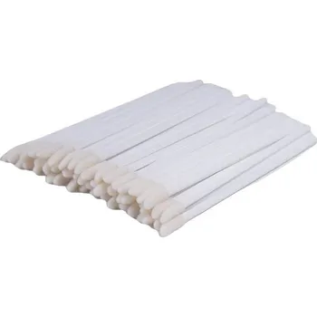 Kosmetický štětec 50 kusů štětců na líčení a řasy | štětce na make up, kartáčky na řasy 50 ks - Bílý