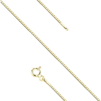 Řetízek Stříbrný řetízek GOLD BOX 45cm Ag 925; ≤1,6 g.