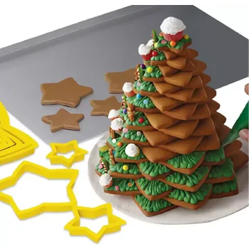 Vykrajovátko Vykrajovátka na sušenky - VÁNOČNÍ STROMEČEK - 6 ks (Značka: RAIN LIFE)