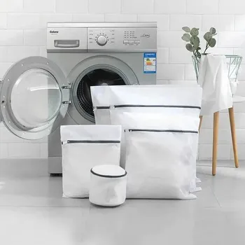 Praní a péče o prádlo Síťové pytle na praní jemného prádla | ochranné sáčky na prádlo 4 ks
