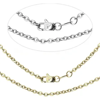 Náhrdelník Řetízky oválné 2,4mm z chirurgické oceli - 40cm / Nerez RL