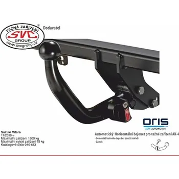 Tažné zařízení Tažné zařízení Suzuki Vitara 5 Dveřové provedení 02/2015->10/2018 BS 040-613 od SVC GROUP