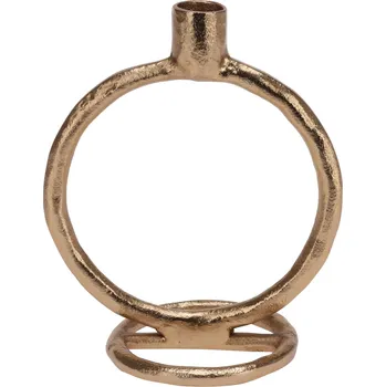 Svícen Home Styling Collection Dekorační svícen, hliníkový, 15 x 10 x 19 cm