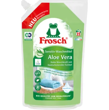 Prací gel Frosch Eko gel na praní pro citlivou pokožku Aloe Vera 1,5 l / 22 praní