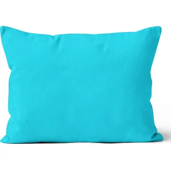Povlak na dekorativní polštářek Mikroplyšový povlak na polštář 50x70 cm Tyrkysový