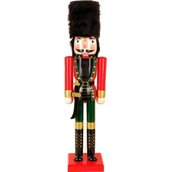 Vánoční dekorace TifanTEX Louskáček voják 91 cm Dřevo